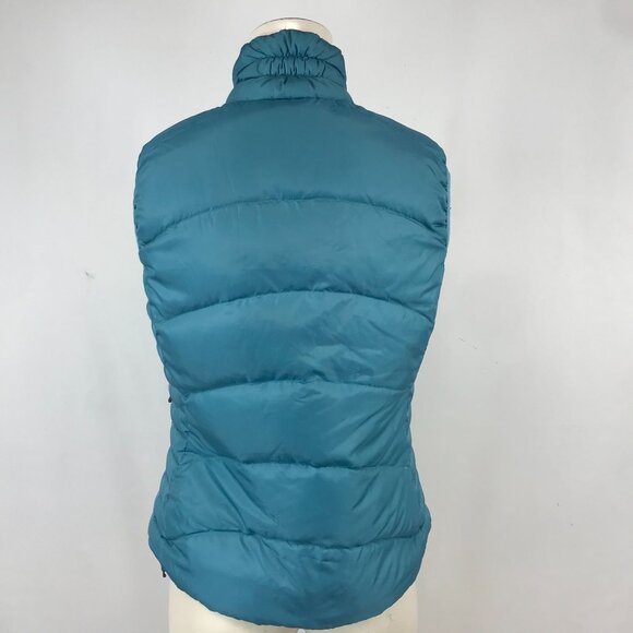 REI ~ WOMENS XS ~ BLUE TEAL QUILTED DOWN VEST ~ FULL ZIP PUFFER - Picture 5 of 6